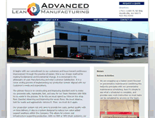 Tablet Screenshot of advancedleanmanufacturing.com